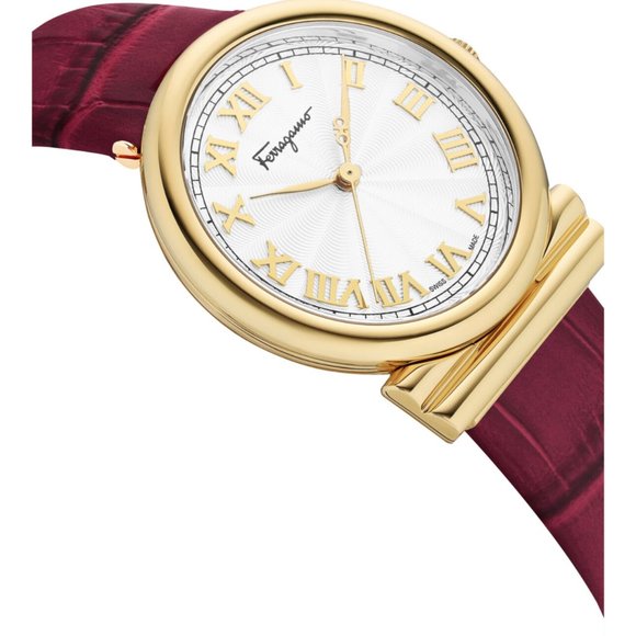 Salvatore Ferragamo 34mm Gold Watch! New - Picture 3 of 4